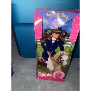 Horse Riding Barbie Doll Vintage Poseable Body Blonde Brown Hair New in‎ Box